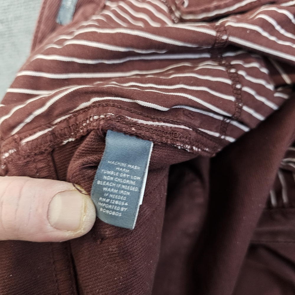 Bonobos Travel Pants 34x30 Brick Red Athletic Outdoor Mens Tailored Fit Stretch - Picture 10 of 13